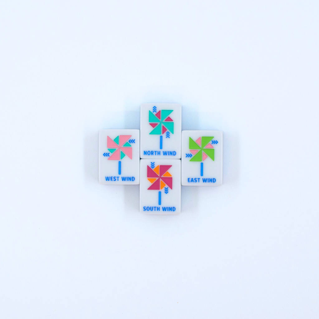 Crystal Prism Pink | Mahjong with Bold Angles and Vibrant Vibes | 1.25" x 0.9" x 0.7"