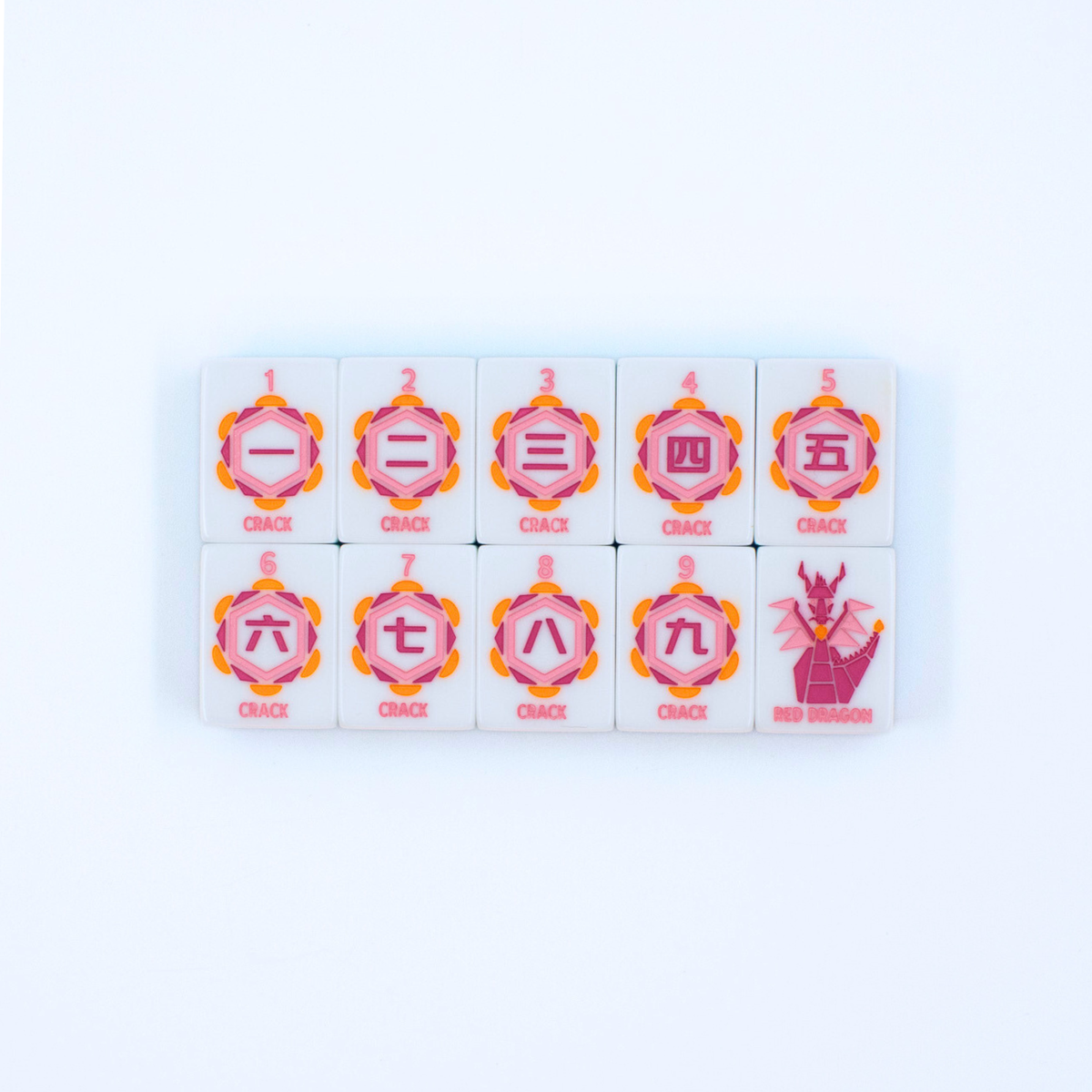 Crystal Prism Blue | Mahjong with Bold Angles and Vibrant Vibes | 1.25" x 0.9" x 0.7"