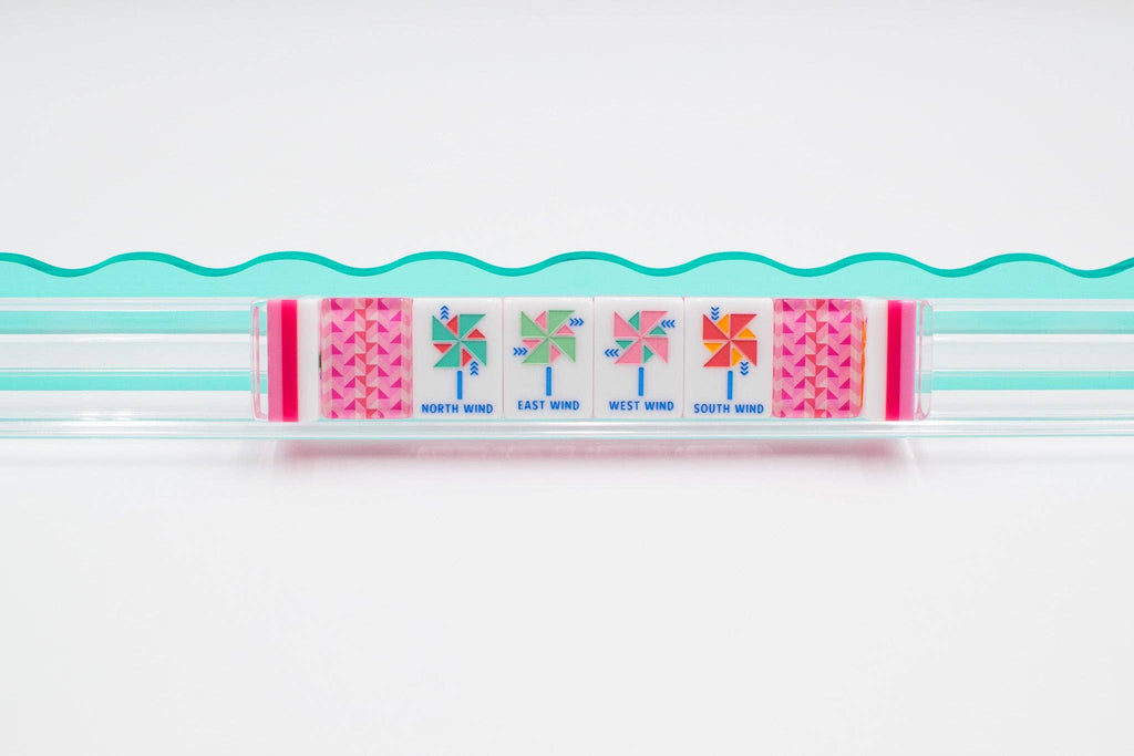 Crystal Prism Pink | Mahjong with Bold Angles and Vibrant Vibes | 1.25" x 0.9" x 0.7"