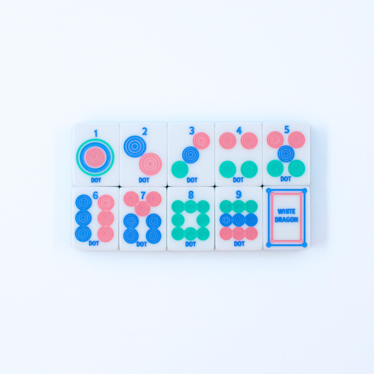 Crystal Prism Pink | Mahjong with Bold Angles and Vibrant Vibes | 1.25" x 0.9" x 0.7"